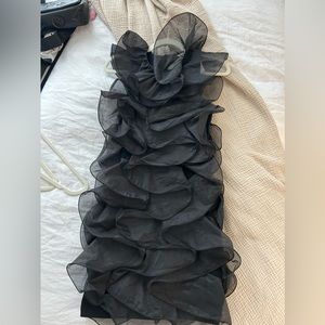 Black Ruffle Dress